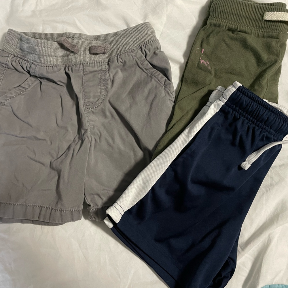 Old Navy Jumping bean Shorts Set in Blue, Gray, and Green 3T lot toddler Summer